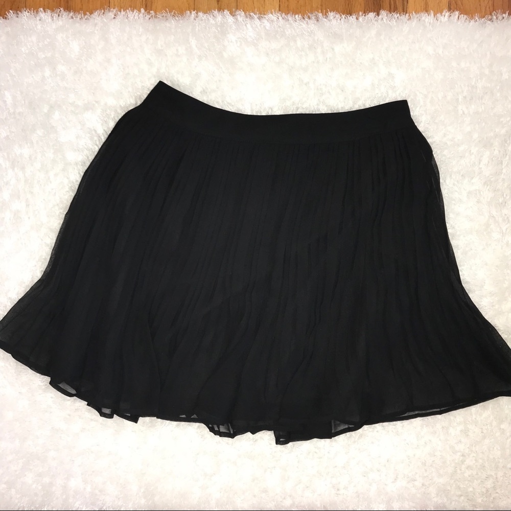 Fully lined sheer black  skirt